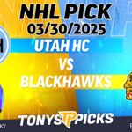 Utah Hockey Club vs Chicago Blackhawks 3/30/25 NHL Pick Prediction