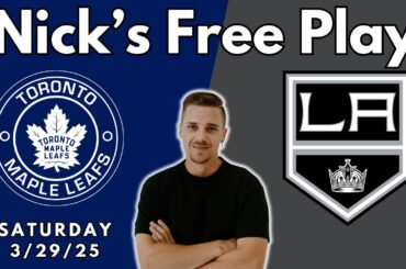 NHL Pick - Toronto Maple Leafs vs Los Angeles Kings Prediction, 3/29/2025 Free Best Bets & Odds