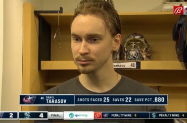 Daniil Tarasov PostGame Interview | Columbus Blue Jackets vs Seattle Kraken