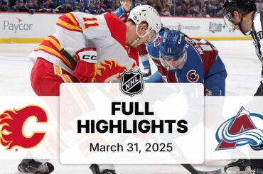 NHL Highlights | Flames vs. Avalanche | March 31, 2025