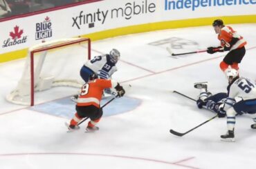 Ivan Provorov scores vs Jets (22 jan 2023)