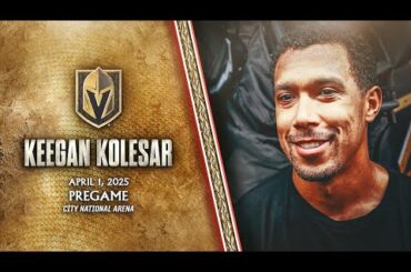 Keegan Kolesar Pregame 4/1: Our Fanbase Gives Us Extra Juice To Play In The Best Place in The NHL