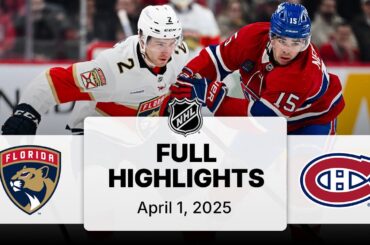 NHL Highlights | Panthers vs. Canadiens | April 01, 2025