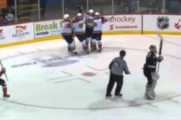 Ivan Barbashev Hat Trick vs Charlottetown (9/28/14)