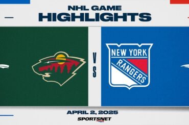 NHL Highlights | Wild vs. Rangers - April 2, 2025