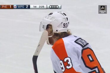 Jakub Voracek Goal - Philadelphia Flyers vs Winnipeg Jets (12/9/18)