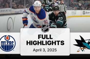 NHL Highlights | Oilers vs. Sharks - April 3, 2025