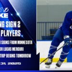 Lightning Sign Two Players, Will Practice Before Beginning Road Trip