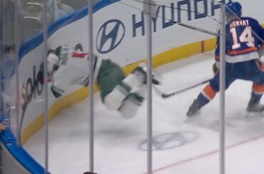 Jake Middleton Goes Headfirst Into the Boards