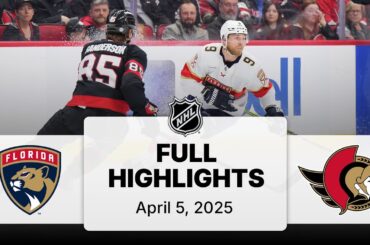 NHL Highlights | Panthers vs. Senators | April 5, 2025