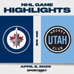 NHL Highlights | Jets vs. Utah HC - April 5, 2025
