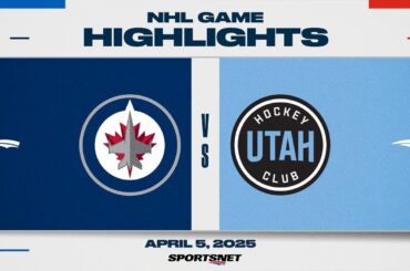 NHL Highlights | Jets vs. Utah HC - April 5, 2025