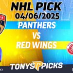 Florida Panthers vs Detroit Red Wings 4/6/25 NHL Pick Prediction