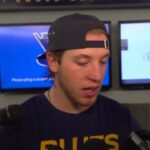 Blues 'keep finding ways,' Jake Neighbours says after win over Penguins