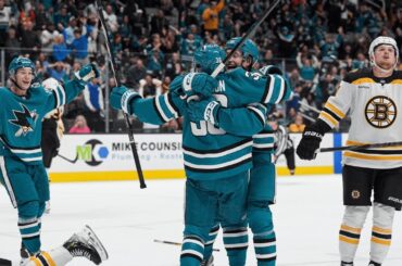 Lucas Carlsson's Heroic Goal Leads Sharks to Victory Over Bruins