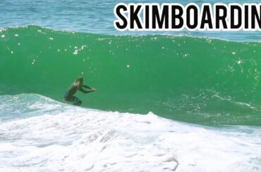 Austin Keen -  Skimboarding Wedge Wave in Laguna Beach
