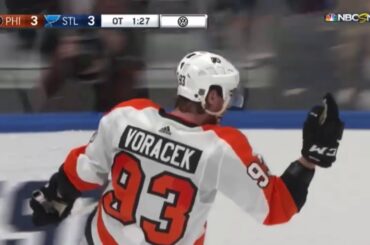 Jakub Voracek Incredible Patience on OT Winner! | Flyers vs Blues 1.15.20