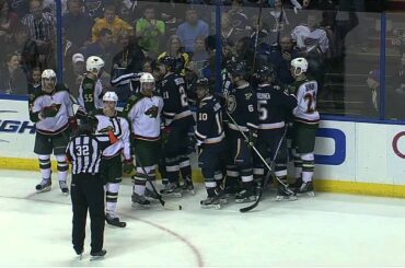 Cal Clutterbuck blasts Alexander Pietrangelo HD