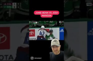 Jamie Benn VS Josh Manson #hockeyfights #hockeyboys