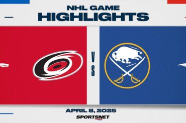 NHL Highlights | Hurricanes vs. Sabres - April 8, 2025