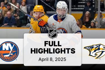 NHL Highlights | Islanders vs. Predators | April 08, 2025