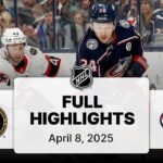 NHL Highlights | Senators vs. Blue Jackets | April 08, 2025