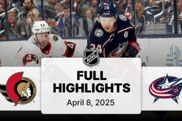 NHL Highlights | Senators vs. Blue Jackets | April 08, 2025