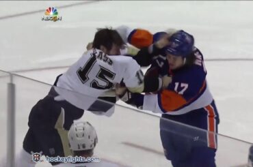 Tanner Glass vs Matt Martin Jan 23, 2014