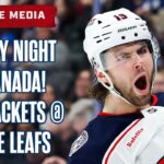 HOCKEY NIGHT IN CANADA! Blue Jackets Head to Toronto to Face the Maple Leafs! | Pregame Media