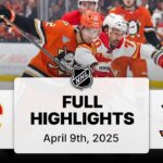 NHL Highlights | Flames vs. Ducks | April 09, 2025