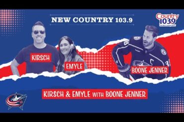 Kirsch & Emyle with Boone Jenner of the Columbus Jackets