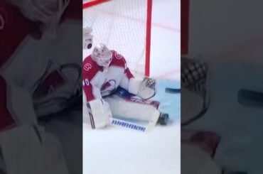 Avalanche G #40 Alexandar Georgiev w/2 big saves against the L.A. Kings