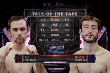 Zach Pridemore vs Marshall Kremenak 3 ROUND BATTLE!