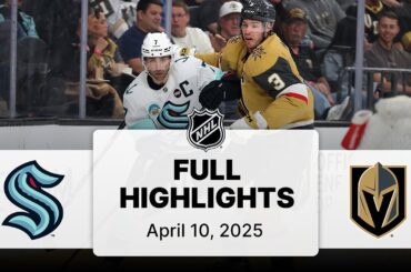 NHL Highlights | Kraken vs. Golden Knights | April 10, 2025