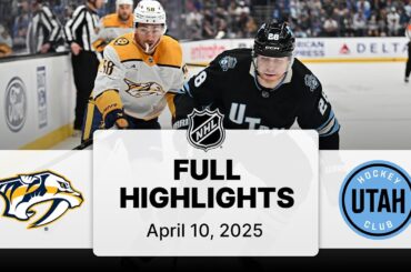 NHL Highlights | Predators vs. Utah Hockey Club | April 10, 2025