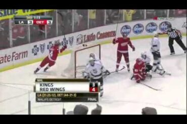 Darren Helm Game Winning Goal : Detroit Red Wings v LA Kings : March 9 2012