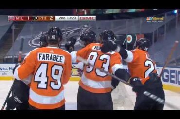Jakub Voracek's 2nd Goal - Flyers vs Canadiens (RD:1/GM:5) (8/19/20)