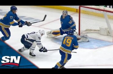 Auston Matthews Shoots Directly From Draw And Michael Bunting Buries Rebound