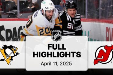NHL Highlights | Penguins vs. Devils | April 11, 2025