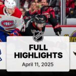 NHL Highlights | Canadiens vs. Senators | April 11, 2025