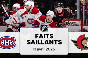 Canadiens vs Sénateurs 11/4/25 | Faits saillants