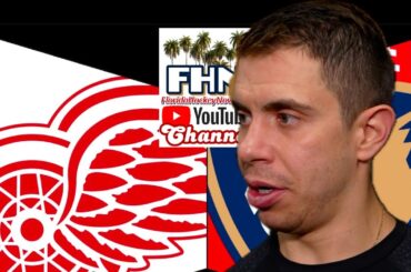 Evan Rodrigues Scores, Florida Panthers Beat Detroit Red Wings in Sunrise