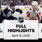 NHL Highlights | Capitals vs. Blue Jackets | April 12, 2025