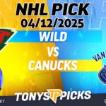 Minnesota Wild vs Vancouver Canucks 4/12/25 NHL Pick Prediction