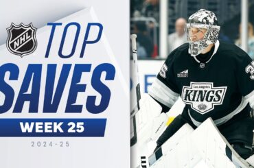 Top NHL Saves of Week 25 | 2024-25 Highlights
