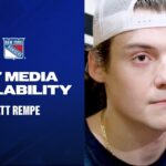 NYR vs TBL: Matt Rempe Pregame Media Availability | April 7, 2025