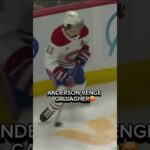 Josh Anderson se venge sur Tim Stützle! 😡 #hockey #habs