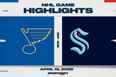 NHL Highlights | Blues vs. Kraken - April 12, 2025