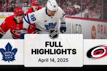 NHL Highlights | Maple Leafs vs. Hurricanes | April 13, 2025