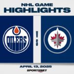 NHL Highlights | Oilers vs. Jets - April 13, 2025